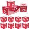 LIFKICH Valentine Party Candy Boxes Set of 10 with Folding Bouncing Boxes and Bag for Birthday Holiday and Romantic Surprise Packaging view 1