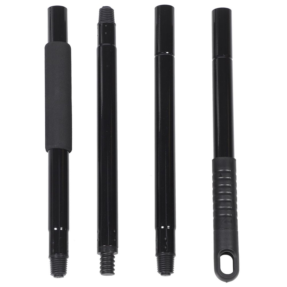 GETAJGHSD Metal Mop Handle Rod 25mm -Coated Threaded Connection Mop Stick Replacement Tool for Floor Cleaning with 4-Section Branch Narrow End for Household and Commercial Use