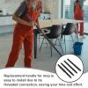 GETAJGHSD Metal Mop Handle Rod 25mm -Coated Threaded Connection Mop Stick Replacement Tool for Floor Cleaning with 4-Section Branch Narrow End for Household and Commercial Use view 3