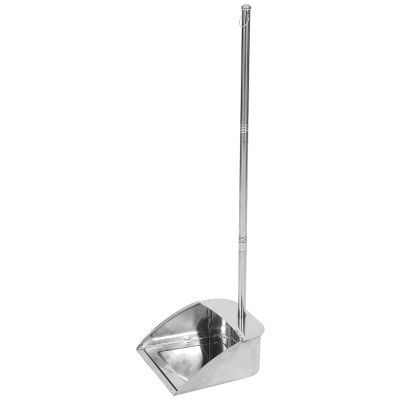 COLLBATH Stainless Steel No-Bend Garbage Shovel Dustpan Household Cleaning Tool Thickened Metal Dustpan for Home Use