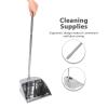 COLLBATH Stainless Steel No-Bend Garbage Shovel Dustpan Household Cleaning Tool Thickened Metal Dustpan for Home Use view 3