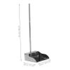 COLLBATH Heavy Duty Stainless Steel Dustpan with Handle, Wide Metal Ash Scoop for Household Cleaning, Tall Handheld Trash Shovel Suitable for Indoor and Outdoor Use view 2