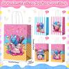FunooFuno 48 Pcs Ice Cream Drip Baseball Party Favor Bags with Handles Baseball Drip Paper Gift Goodie Snack Treat Bags for Team Sports Birthday Party Decorations view 2
