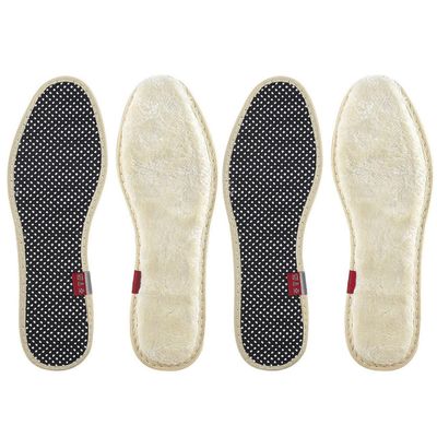 HOODANCOS 2 Pairs Thickened Warm Insoles Breathable Imitation Wool Plush Shoe Inserts for Winter Boots Slippers, Sweat-Absorbing Cushioned Shoe Pads for Men and Women Size 36