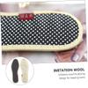 HOODANCOS 2 Pairs Thickened Warm Insoles Breathable Imitation Wool Plush Shoe Inserts for Winter Boots Slippers, Sweat-Absorbing Cushioned Shoe Pads for Men and Women Size 36 view 3