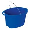 (2 Pack) Plastic 12-Quart Oval Bucket, Blue view 2