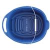 (2 Pack) Plastic 12-Quart Oval Bucket, Blue view 3