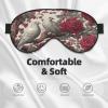 Beautiful Pink Rose Tree with Doves Wild Flowers Sleep Mask Eye Mask with Adjustable Strap, Eye Sleep Shade Cover Blocks Light for Women Men Airplane Travel Nap Meditation view 3