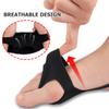 TOPPERFUN Sebs 3-Hole Anti-Skid Forefoot Pads for Women, Elastic Metatarsal Cushion Insoles, Breathable Shock Absorption Half-Sole Foot Cushions for High Heels, 1 Pair Black view 3