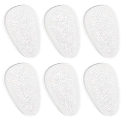 IDEANATEGRATE Gel Heel Pads and Silicone High Heel Inserts 3 Pairs Self-Adhesive Non-Slip Cushions for Front and Back Foot Shock Absorption Womens Shoe Protectors