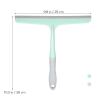 HEANUJJ Bathroom Glass Squeegee and Shower Door Squeegee 4pcs (2 Blue + 2 Beige) with 24pcs Adhesive Hook Set for Shower Window Cleaning and Bathroom Surface Maintenance view 2