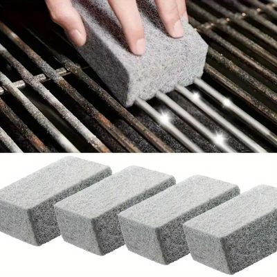 6 Count Grill Cleaning Pumice Blocks Easy Scrub BBQ & Griddle Cleaner for Outdoor Grills, Stove Tops, Oven Racks & Backyard Cooking Surfaces