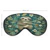 Adorable Sloth Sleep Mask for Men Women Complete Light Blocking Sleep Shade Cover Soft Breathable Comfortable Blindfold Night Eye Cover Adjustable Band Eye Mask for Sleeping view 2