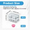 2 Pcs Peptide Case for Fridge,and 6 Pcs 3ml Vials Protective Vial Caps, Organizer Compact Portable Durable Storage Box,Peptide Holder, Storage Box Portable Compact Design view 2