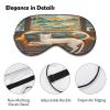 Felt Shiba Inu Sleep Mask for Men Women Complete Light Blocking Sleep Shade Cover Soft Breathable Comfortable Blindfold Night Eye Cover Adjustable Band Eye Mask for Sleeping view 3