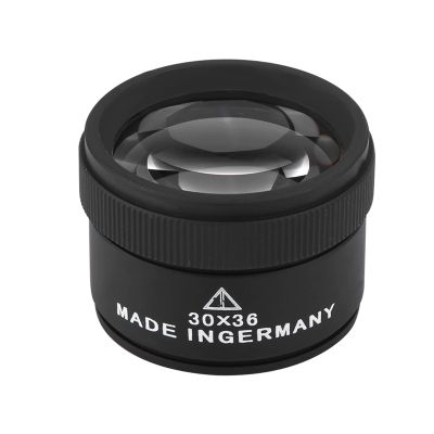 WQAPVHBG 30X Magnifying Loupe,1.6 x 1.6 x 1.2in Portable Jewelry Magnifier, Zinc Alloy and Optical Lenses 30X Portable Pocket Reading Magnifier for Observing Jewelry
