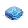 BESTYASH Portable Pill Organizer with 4 Blue Compartments Weekly Medicine Box for Travel and Daily Use Compact Pill Container with Moisture-Proof Seal view 2
