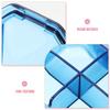 BESTYASH Portable Pill Organizer with 4 Blue Compartments Weekly Medicine Box for Travel and Daily Use Compact Pill Container with Moisture-Proof Seal view 3