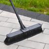 18" High Power Push Broom Multi-Surface Steel Handle view 3