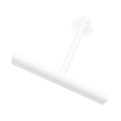WEKAMOS Household Window Cleaner with Disc White Glass Cleaning Squeegee for Bathroom Mirrors and Home Windows Professional Soft Rubber Blade for Home Use