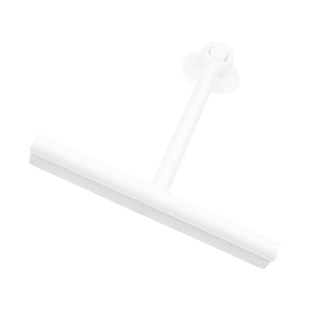 WEKAMOS Household Window Cleaner with Disc White Glass Cleaning Squeegee for Bathroom Mirrors and Home Windows Professional Soft Rubber Blade for Home Use