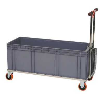 GOCHUSX Commercial Mop Sink, Plastic Mop Service Basin with Wheels Household Mop Buckets, for Kitchen Bathroom Business Garages(100x40x34cm)