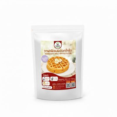Hokkaido Milk Waffle Mix, Premium Japanese Style Instant Batter for Crispy and Fluffy Waffles, Easy to Prepare Breakfast Flour (1000g)