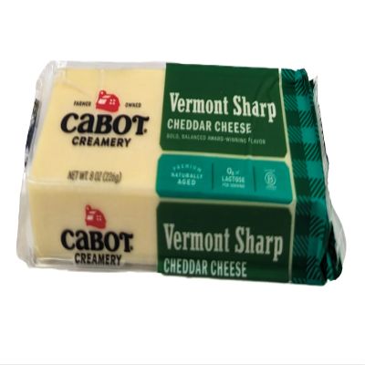 Cabot Vermont Sharp Cheddar Cheese 8oz (Pack of 3)
