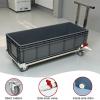 GOCHUSX Freestanding Floor Mop Sink, Commercial Floor Plastic Mop Basin, with Wheels, Household Mop Buckets for Restaurants, Bars, Garages, Bathroom(100x40x34cm) view 3