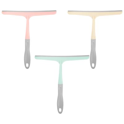 GRADENEVE 3pcs Glass Wiper Window Cleaner Tool with Water Removal Function, Multi-Color Household Shower Door and Mirror Screen Squeegee for Home and Office Use Random Color