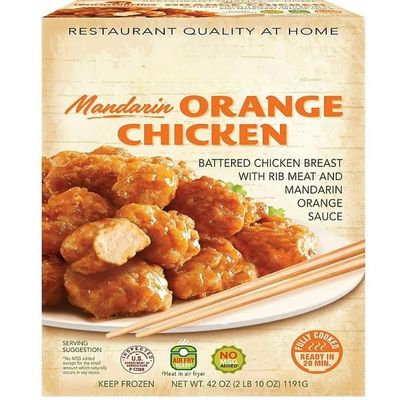 Orange Chicken brings unexpected restaurant quality to your table. Prepared with whole muscle, white meat chicken, savor the authentic flavors only found in traditional Chinese kitchens. Ready in minutes! No added flavors, colors, preservatives, or M