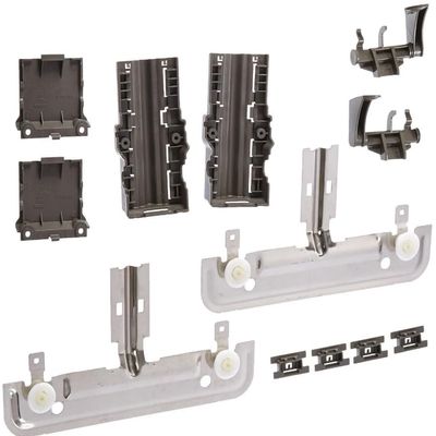 Dishwasher Dishrack Adjuster Kit For KitchenAid KUDE40FXSS0 KUDE40FXSS1 KUDE40FXWH0 KUDE40FXWH2 KUDE50CXSS0 KUDS30CXBL0 KUDS30CXBL1 KUDS30CXBL2 KUDS30CXBL3 KUDS30CXSS0