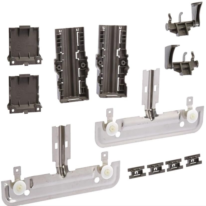 Dishwasher Dishrack Adjuster Kit For KitchenAid KUDE40FXSS0 KUDE40FXSS1 KUDE40FXWH0 KUDE40FXWH2 KUDE50CXSS0 KUDS30CXBL0 KUDS30CXBL1 KUDS30CXBL2 KUDS30CXBL3 KUDS30CXSS0