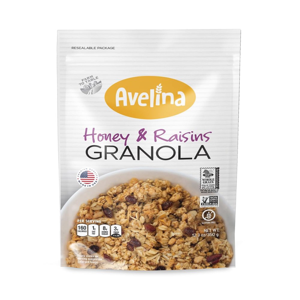 Avelina Honey Raisin Granola 12.3 oz (Pack of 6)
