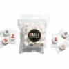 Candy With A Twist - Patriotic Marshmallows for S'mores, Semiquincentennial America 250th Birthday Party, Fireworks and Stars Theme, 8 of Each Design per Bag, Individally wrapped Vanilla marshmallows view 1