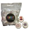 Candy With A Twist - Patriotic Marshmallows for S'mores, Semiquincentennial America 250th Birthday Party, Fireworks and Stars Theme, 8 of Each Design per Bag, Individally wrapped Vanilla marshmallows view 4