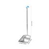VILLFUL Stainless Steel Dustpan with Removable Handle, Heavy Duty Thickened Metal Dust Pan for Home Cleaning, Rust-Resistant No Stoop Garbage Shovel, Suitable for Kitchen and Indoor Use view 2