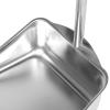 VILLFUL Stainless Steel Dustpan with Removable Handle, Heavy Duty Thickened Metal Dust Pan for Home Cleaning, Rust-Resistant No Stoop Garbage Shovel, Suitable for Kitchen and Indoor Use view 3