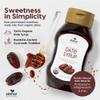 AKSHAR Ayurveda Pure Date Syrup, Organic, No Sugar Added Natural Sweetener Made from 100% USDA Raw Organic Dates Low Glycemic Index, High Fiber Alternative to Sugar, Honey, Maple Syrup (16 oz (2 Pack)) view 2