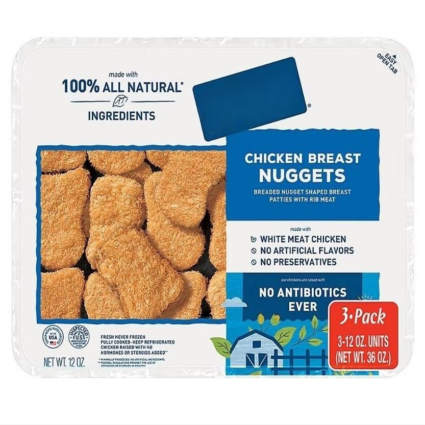 Breaded Chicken Breast Nuggets , Refrigerated Chicken Nuggets are fully cooked and ready to use as a quick meal, party appetizer, or even a protein-packed snack! These white meat chicken breast nuggets are perfect for adults and kids, alike. Made wit