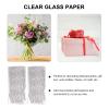 IWOWHERO 100pcs Flower Wrapping Paper Bouquet Packaging Opp Cellophane Sheet 43cm X 55cm Waterproof Dustproof Wrap for Florists and Crafting view 3