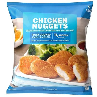 Chicken Nuggets , Made from white meat chicken breast, these fully cooked, breaded chicken nuggets are a family favorite known for their great taste and crispy texture. Perfect for a quick weeknight meal, theyre also kid-friendly and easy to prepare