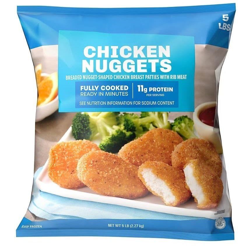 Chicken Nuggets , Made from white meat chicken breast, these fully cooked, breaded chicken nuggets are a family favorite known for their great taste and crispy texture. Perfect for a quick weeknight meal, theyre also kid-friendly and easy to prepare