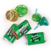 12oz St. Patrick's Day Personalized Clover Gift Canister With Wrapped Miniatures, Green Kisses And Foiled Mini Peanut Butter Cups For Custom Giveaways, Gifting & More view 2
