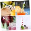 CLISPEED Silicone Straw Lids and Reusable Straw Caps 6pcs Thickened 9mm Soft Silicone Dustproof Plug for Coffee Cups and Tumblers view 4