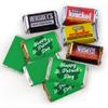 1.62lbs St. Patrick's Day Candy For Party Favors, Treat Bags & More - Green Kisses, Assorted Chocolate Miniatures and Mini Peanut Butter Cups (110 Pcs) view 3