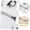 GETAJGHSD 5pcs Adjustable Mask Extender Strap with Ear Protective Silicone Hooks, Elastic Face Mask Strap Extension for Daily Use, Gray Long-Length Buckle Set for Adults view 3