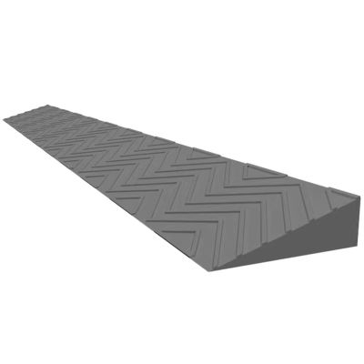 0.8-2.2 Inch High Indoor Plastic Threshold Ramp, Anti-Slip Wheelchair Ramp Easy Installation for Doorways Bathroom Bike Cleaning Robo(Gray,3cm/1.2inch)