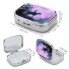 Horse Riding Silhouette Pill Box 2 Compartments Portable Travel Pill Case Mini Medicine Organizer for Pocket Purse Metal Waterproof Medicine Container Holder Vitamin Fish Oil view 2
