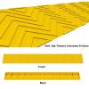 0.8-2.2 Inch High Indoor Plastic Threshold Ramp, Anti-Slip Wheelchair Ramp Easy Installation for Doorways Bathroom Bike Cleaning Robo(Yellow,5cm/2inch) view 4